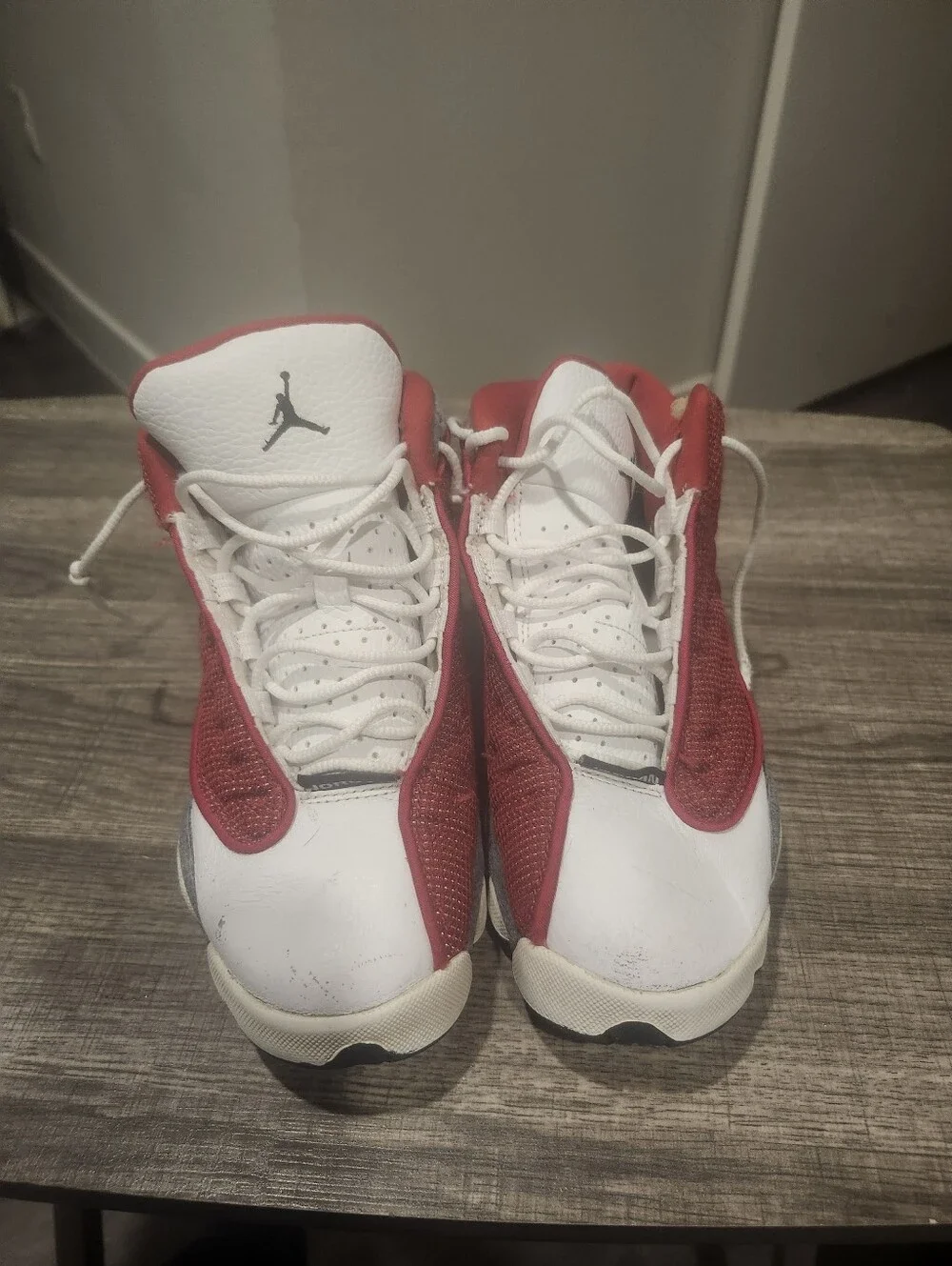 Air Jordan 13 Retro Gym Red White Red Gray Athletic Sneaker Size 1Y IH2083-209